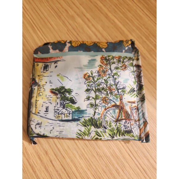 Johnny Was Reusable Nylon Shopping Tote European Scenery NWOT - Picture 3 of 4